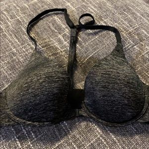 Gray and black Victoria’s Secret bra